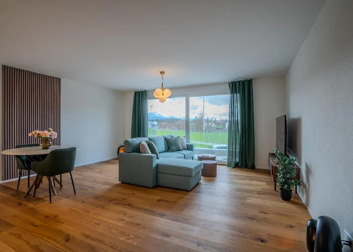 Visionary Hospitality Rothenburg, Lucerne - Premium Apartments With Free Parking, Washer, Kitchen, Terrace, 15\' City